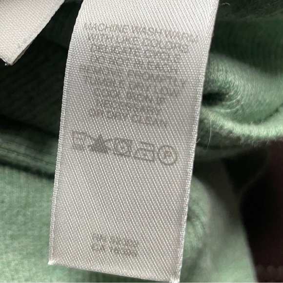 LIZ CLAIBORNE WOMENS LONG SLEEVE RIBBED SHIRT. LIGHT GREEN. PETITE. - Picture 9 of 9